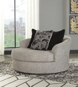 Megginson 2-Piece Sectional with Chair and Ottoman in Storm - PKG002382