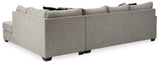 Megginson 2-Piece Sectional with Chair and Ottoman in Storm - PKG002382