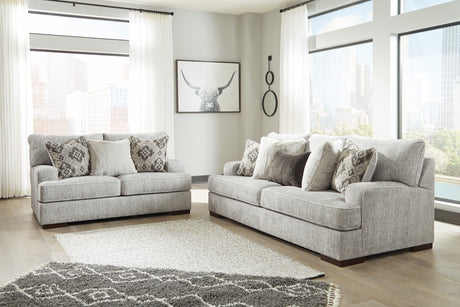 Mercado Sofa and Loveseat in Pewter - PKG007347