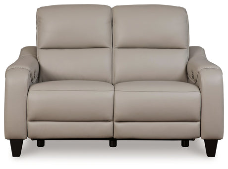 Mercomatic Gray Power Reclining Loveseat - U7531214 - Luna Furniture