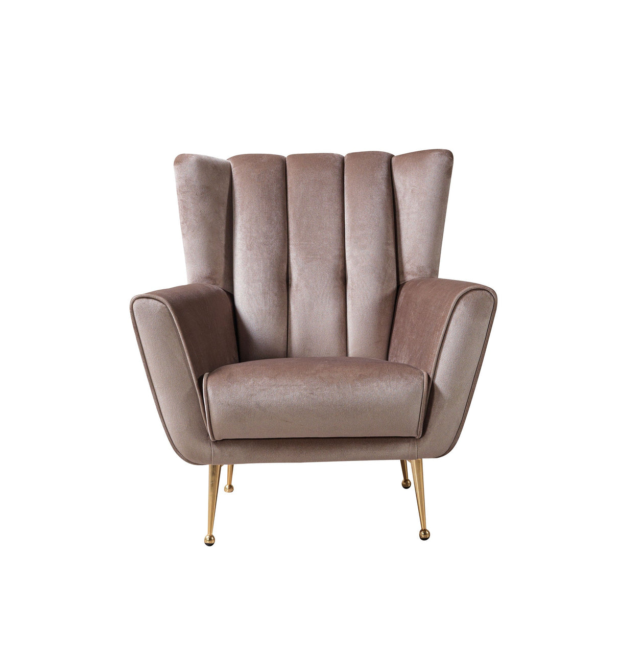 Merida Coffee Velvet Chair - MERIDACOFFEE-C