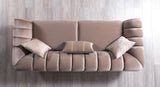 Merida Coffee Velvet Sofa & Loveseat - MERIDACOFFEE-SL