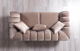 Merida Coffee Velvet Sofa & Loveseat - MERIDACOFFEE-SL