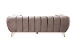 Merida Coffee Velvet Sofa & Loveseat - MERIDACOFFEE-SL