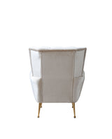 Merida Ivory Velvet Chair from Nova Furniture - Luna Furniture