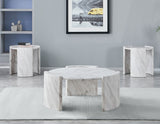 Merino Faux-Marble Round End Table from Steve Silver - Luna Furniture