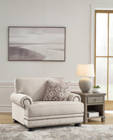 Merrimore Chair and Ottoman in Linen - PKG015494