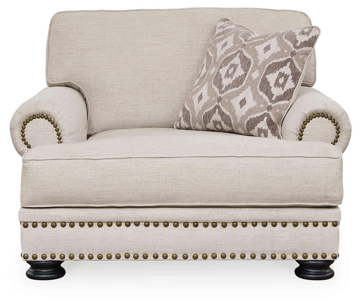 Merrimore Chair and Ottoman in Linen - PKG015494