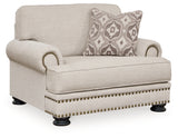 Merrimore Chair and Ottoman in Linen - PKG015494