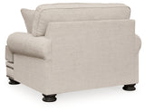 Merrimore Chair and Ottoman in Linen - PKG015494