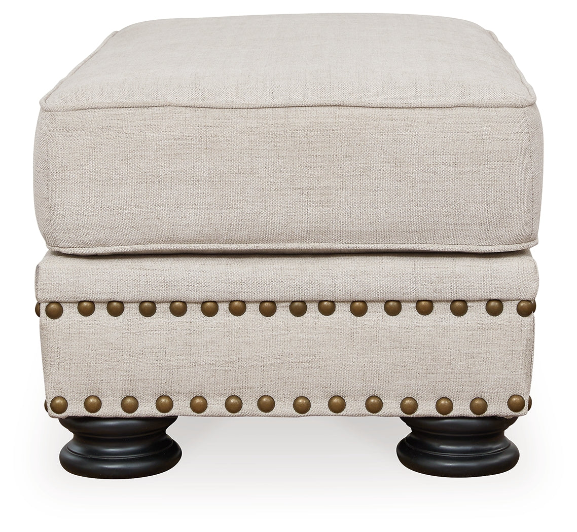 Merrimore Chair and Ottoman in Linen - PKG015494