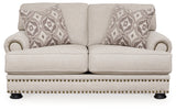 Merrimore Sofa, Loveseat, Chair and Ottoman in Linen from Ashley - Luna Furniture