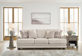 Merrimore Sofa, Loveseat, Chair and Ottoman in Linen from Ashley - Luna Furniture