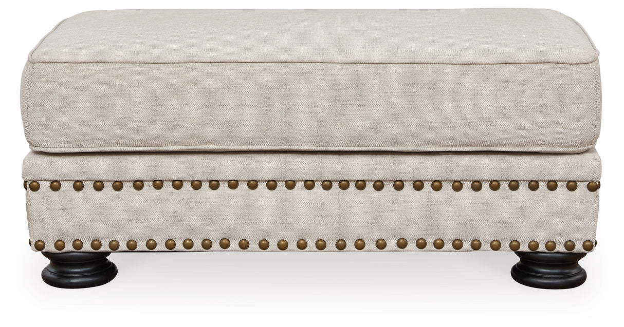 Merrimore Sofa, Loveseat, Chair and Ottoman in Linen from Ashley - Luna Furniture