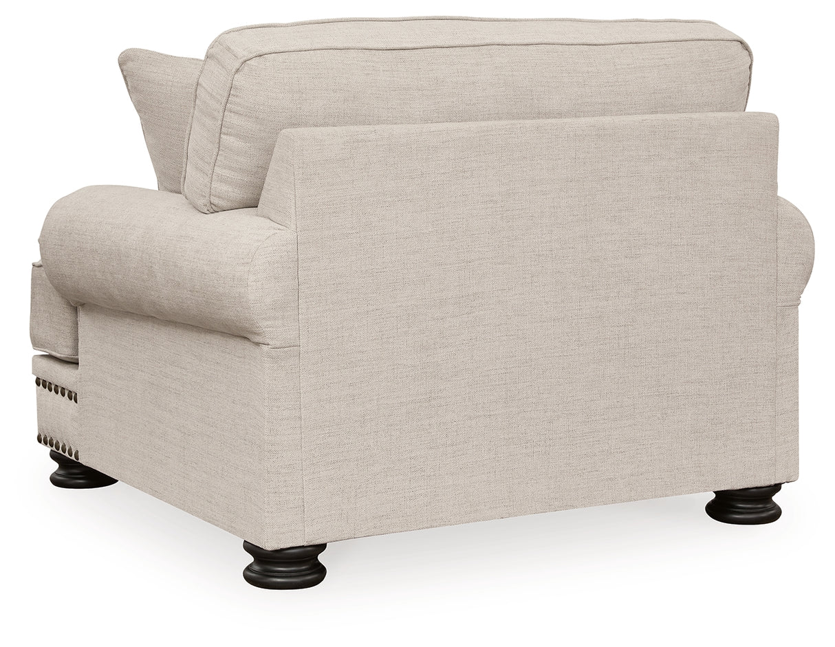 Merrimore Sofa, Loveseat, Chair and Ottoman in Linen from Ashley - Luna Furniture