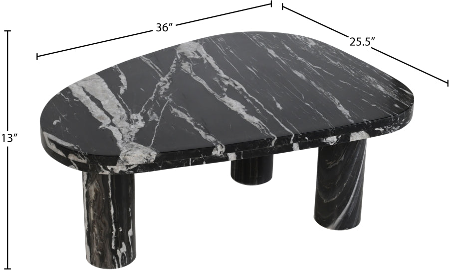 Messina Coffee Table in Black from Meridian - Luna Furniture