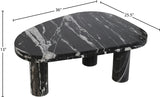 Messina Coffee Table in Black from Meridian - Luna Furniture