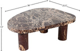 Messina Coffee Table in Burgundy from Meridian - Luna Furniture