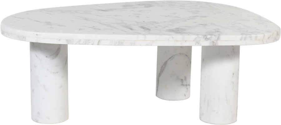 Messina Coffee Table in White from Meridian - Luna Furniture