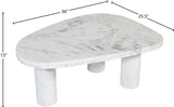 Messina Coffee Table in White from Meridian - Luna Furniture