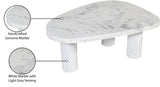 Messina Coffee Table in White from Meridian - Luna Furniture