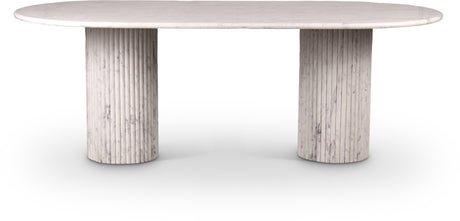 Messina Dining Table in White from Meridian - Luna Furniture