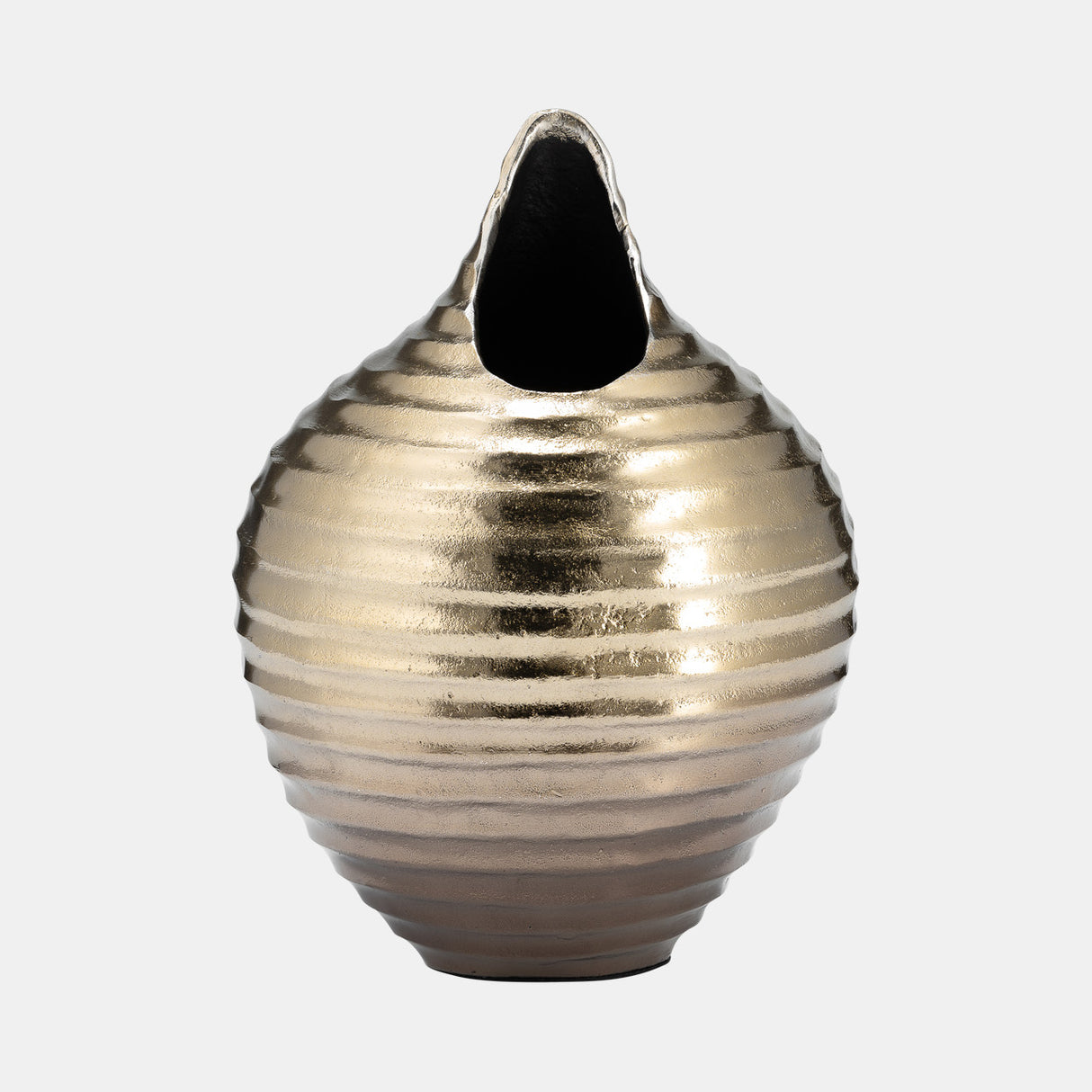 Metal,12",shell Like Vase,gold from Sagebrook Home - Luna Furniture