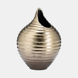 Metal,12",shell Like Vase,gold from Sagebrook Home - Luna Furniture