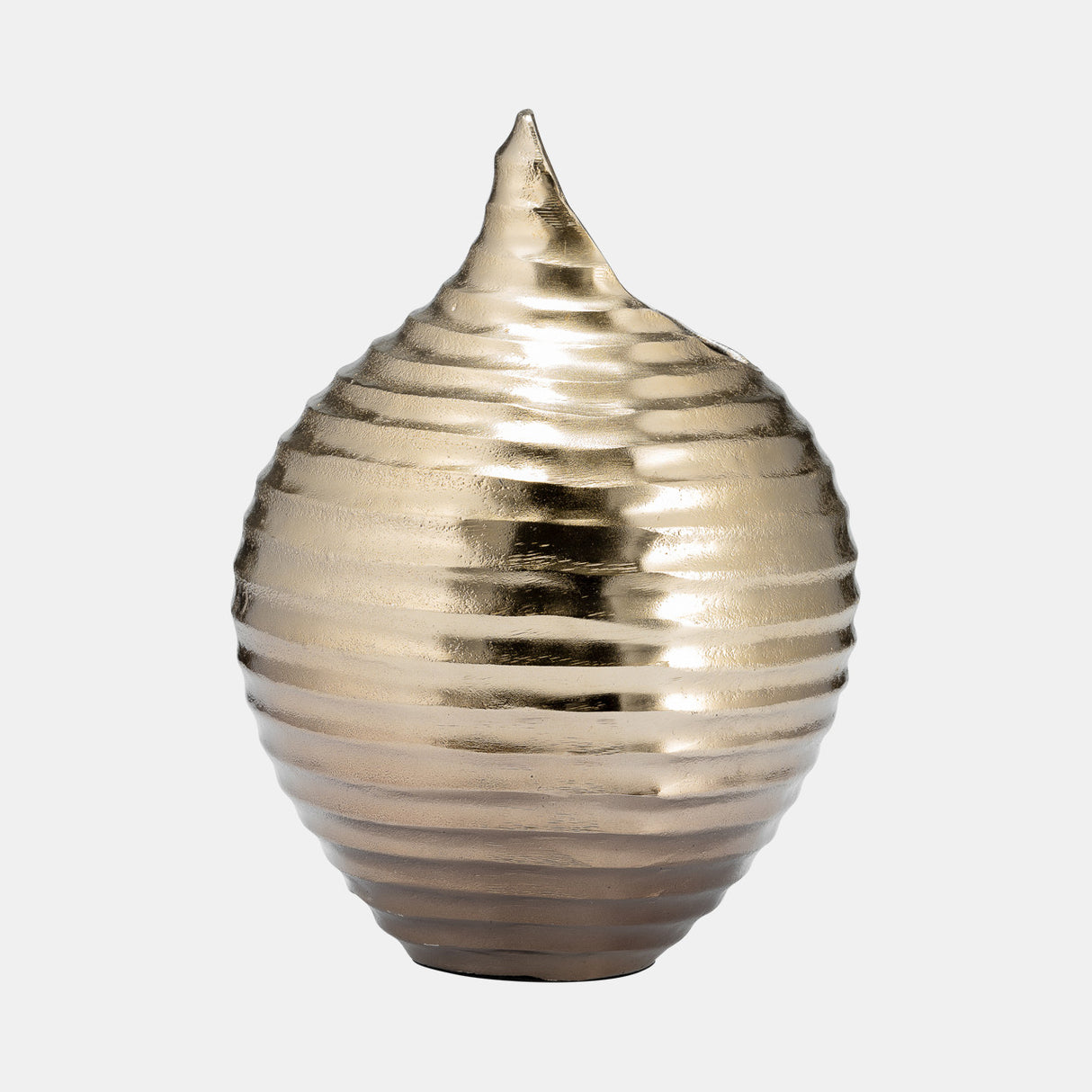 Metal,12",shell Like Vase,gold from Sagebrook Home - Luna Furniture