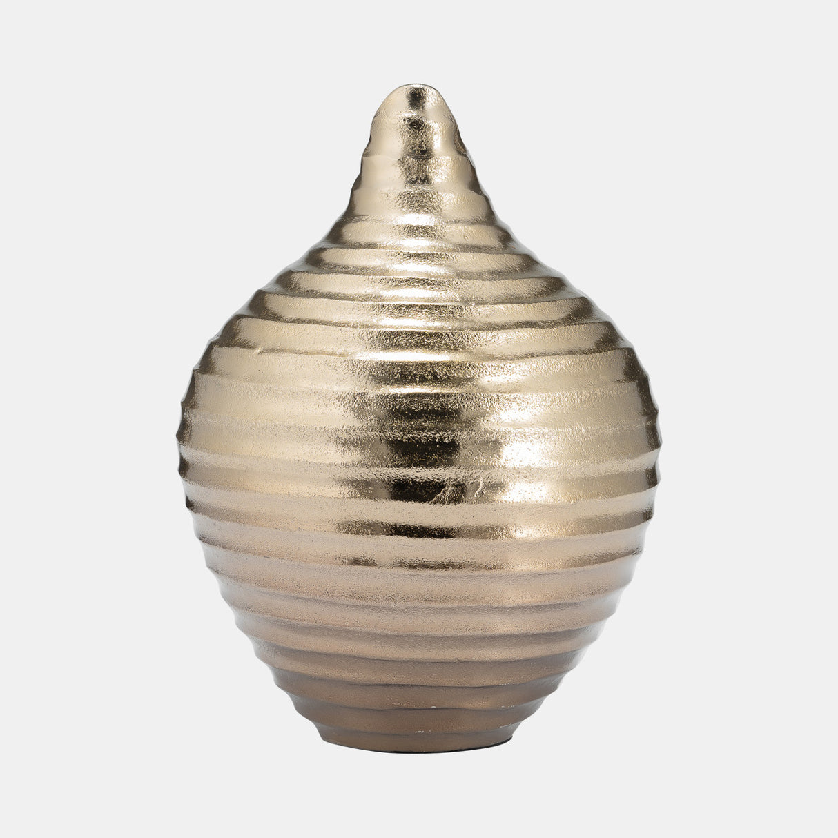 Metal,12",shell Like Vase,gold from Sagebrook Home - Luna Furniture