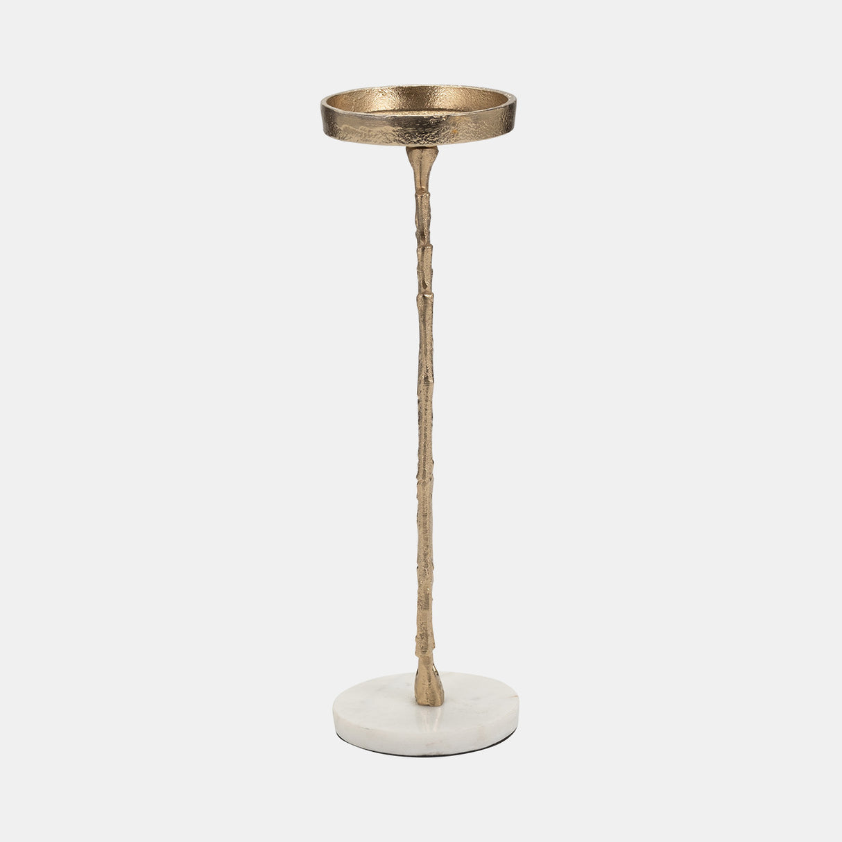 Metal, 14" Contemporary Candle Holder, Gold from Sagebrook Home - Luna Furniture