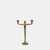 Metal, 15" 2 Taper Candelabra, Gold from Sagebrook Home - Luna Furniture