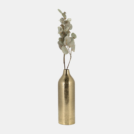 Metal, 15"h Cylinder Vase, Gold from Sagebrook Home - Luna Furniture