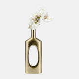 Metal,16"h,tall Modern Open Cut Out Vase,gold from Sagebrook Home - Luna Furniture