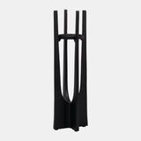 Metal, 16" Pillar Candle Holder, Black from Sagebrook Home - Luna Furniture