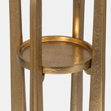 Metal, 16" Pillar Candle Holder, Gold from Sagebrook Home - Luna Furniture