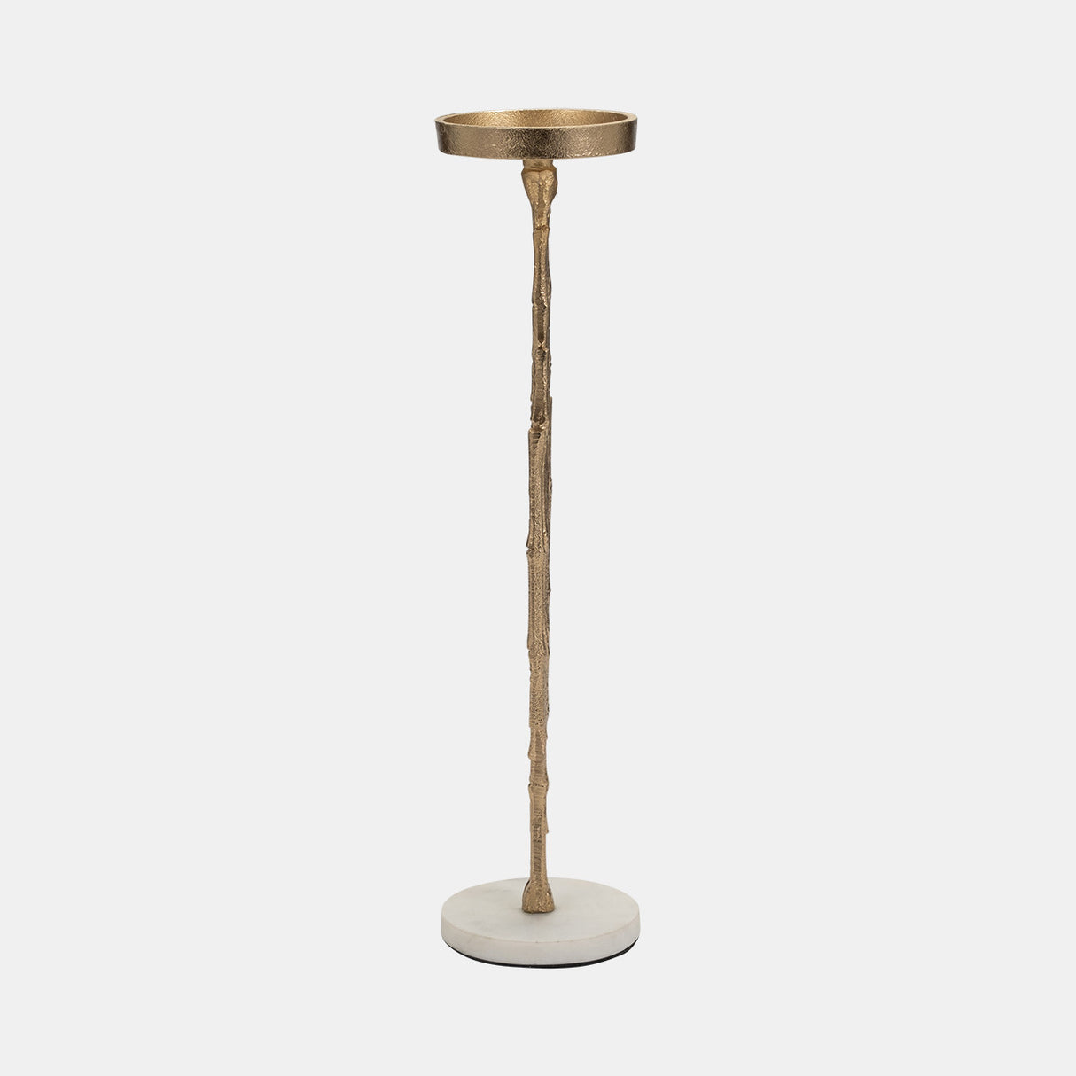 Metal, 17" Contemporary Candle Holder, Gold from Sagebrook Home - Luna Furniture