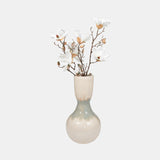 Metal, 18" Bulbous Vase, Pearl from Sagebrook Home - Luna Furniture