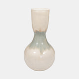 Metal, 18" Bulbous Vase, Pearl from Sagebrook Home - Luna Furniture