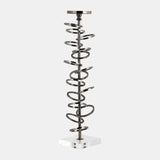 Metal, 18" Ring Toss On Acrylic Candleholder, Gunm from Sagebrook Home - Luna Furniture