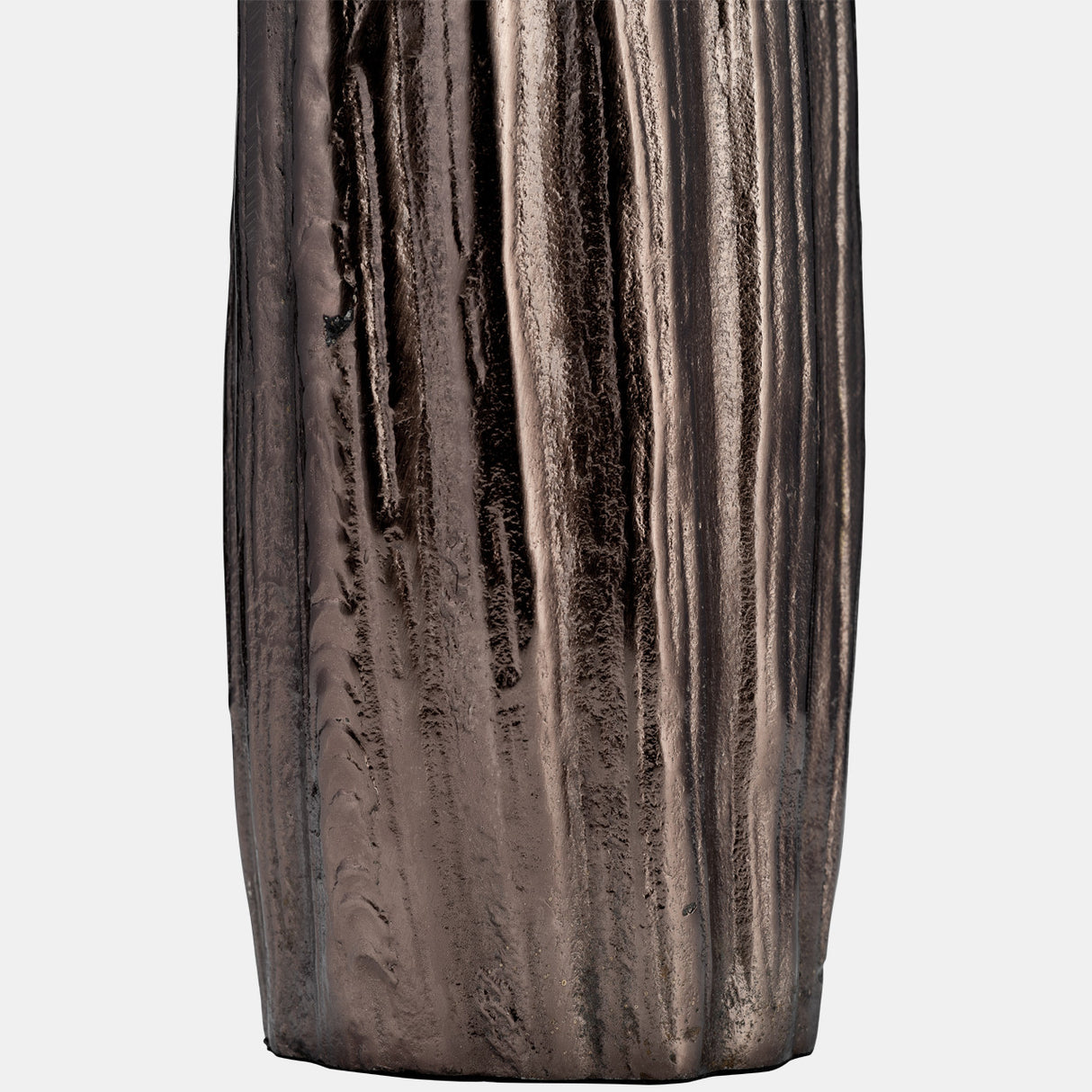 Metal, 20"h, Abstract Ridged Vase, Blk Nickel from Sagebrook Home - Luna Furniture