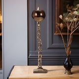 Metal, 20" Tealight Holder W/ Base, Gold from Sagebrook Home - Luna Furniture