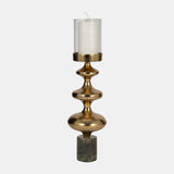 Metal, 21" Hurricane Sphere, Dark Gold, Kd from Sagebrook Home - Luna Furniture