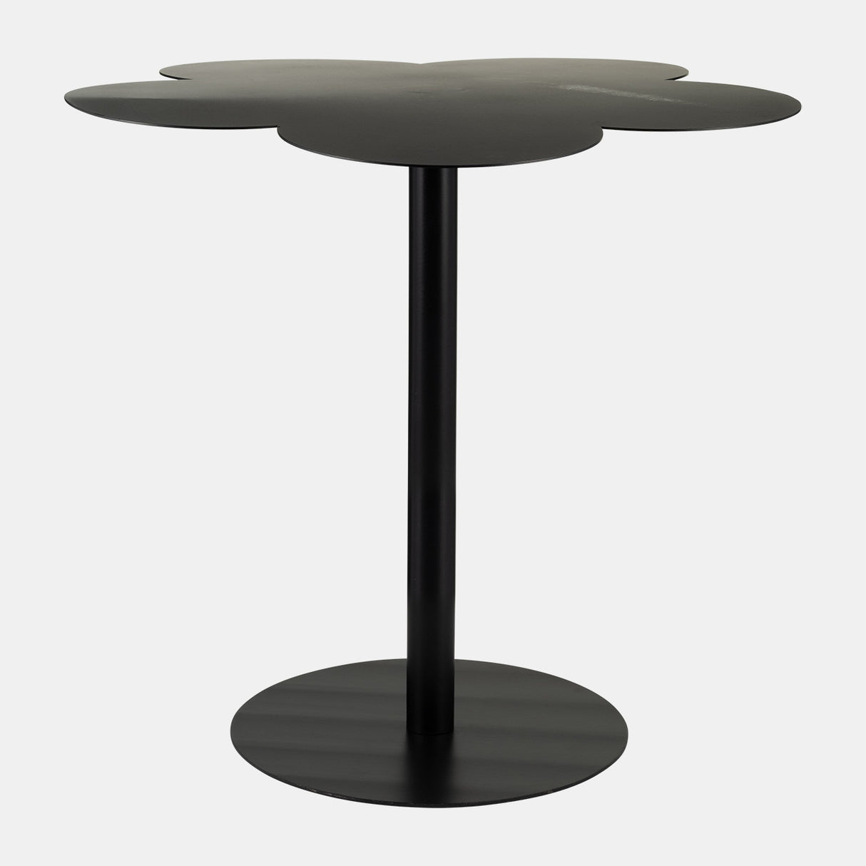 Metal, 22"dx21"h Clover Shaped Side Table,black Kd from Sagebrook Home - Luna Furniture