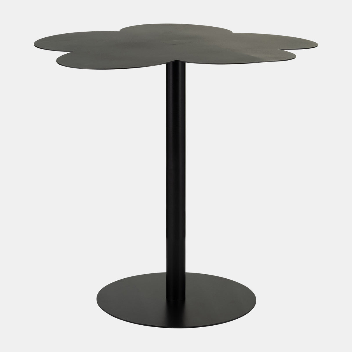 Metal, 22"dx21"h Clover Shaped Side Table,black Kd from Sagebrook Home - Luna Furniture