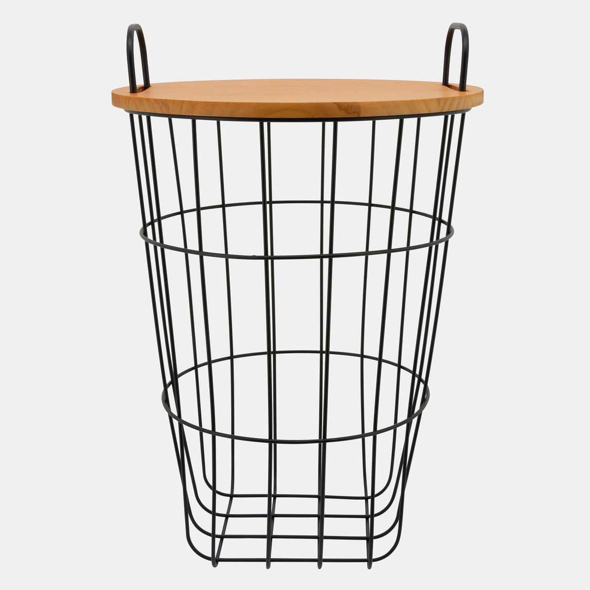 Metal 22"h Storage Basket, Brown from Sagebrook Home - Luna Furniture