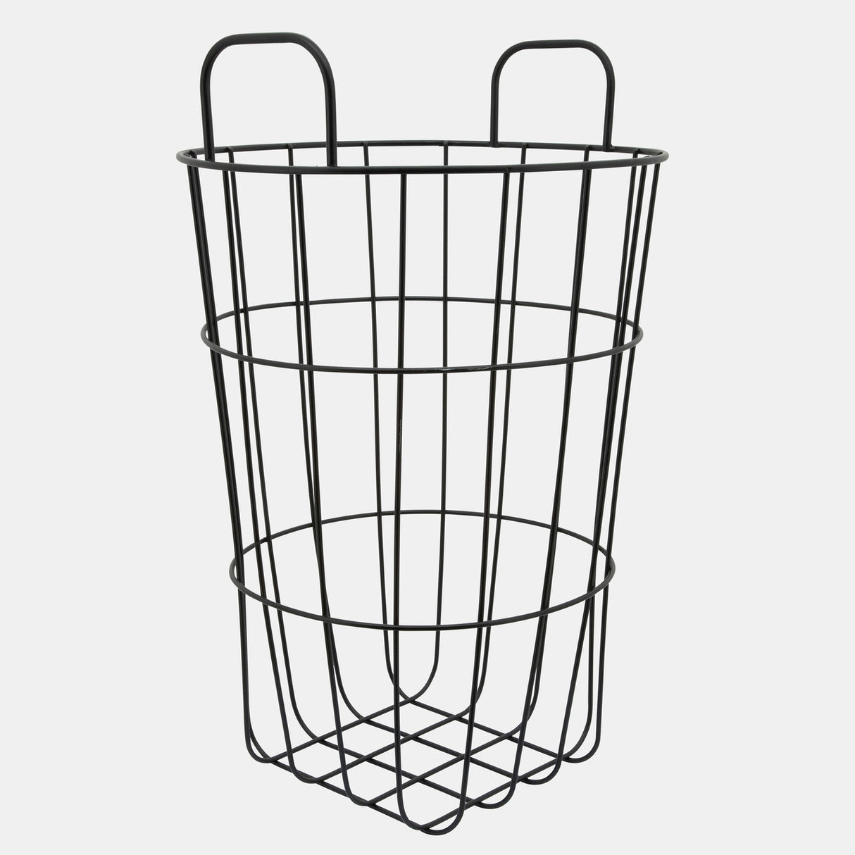 Metal 22"h Storage Basket, Brown from Sagebrook Home - Luna Furniture