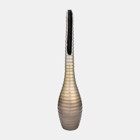 Metal,26",shell Elongated Vase,gold from Sagebrook Home - Luna Furniture