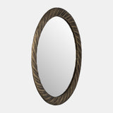 Metal,29",hurricane Pttrn Mirror,bronze - 17435