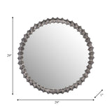 Metal,29",ring Texture Mirror,brushed Nickel - 17434